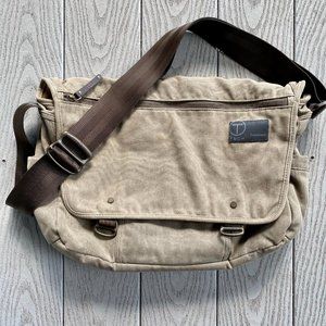 Tumi T-Tech Usher Canvas Green Messenger Bag